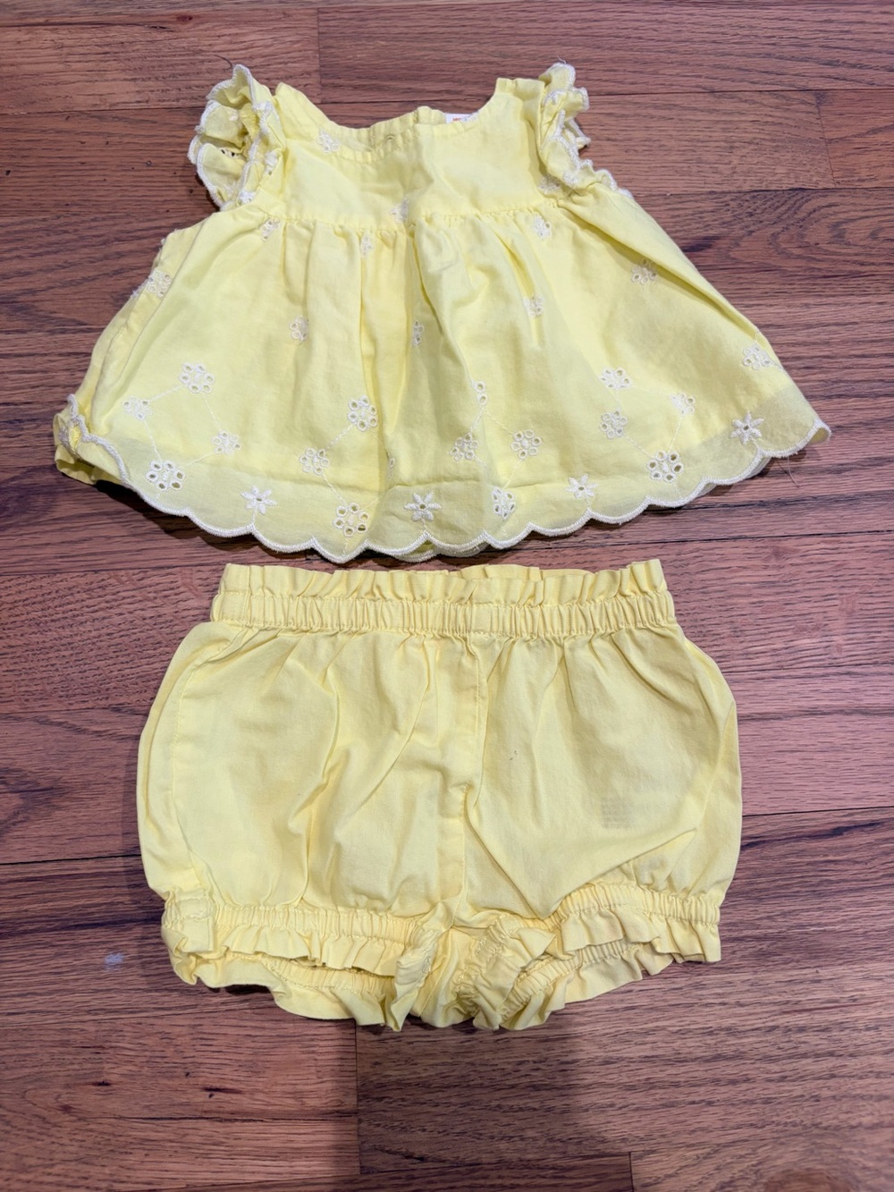 Baby girl eyelet outfit